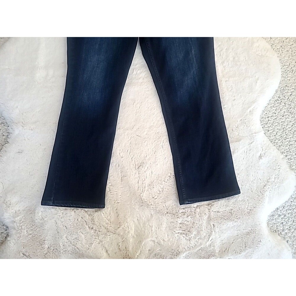 Lee Regular Fit Straight Leg Women's Jeans Size 20M Blue Stretch Dark Wash - Picture 3 of 14